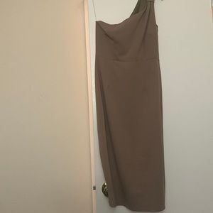 Nude One Shoulder Dress